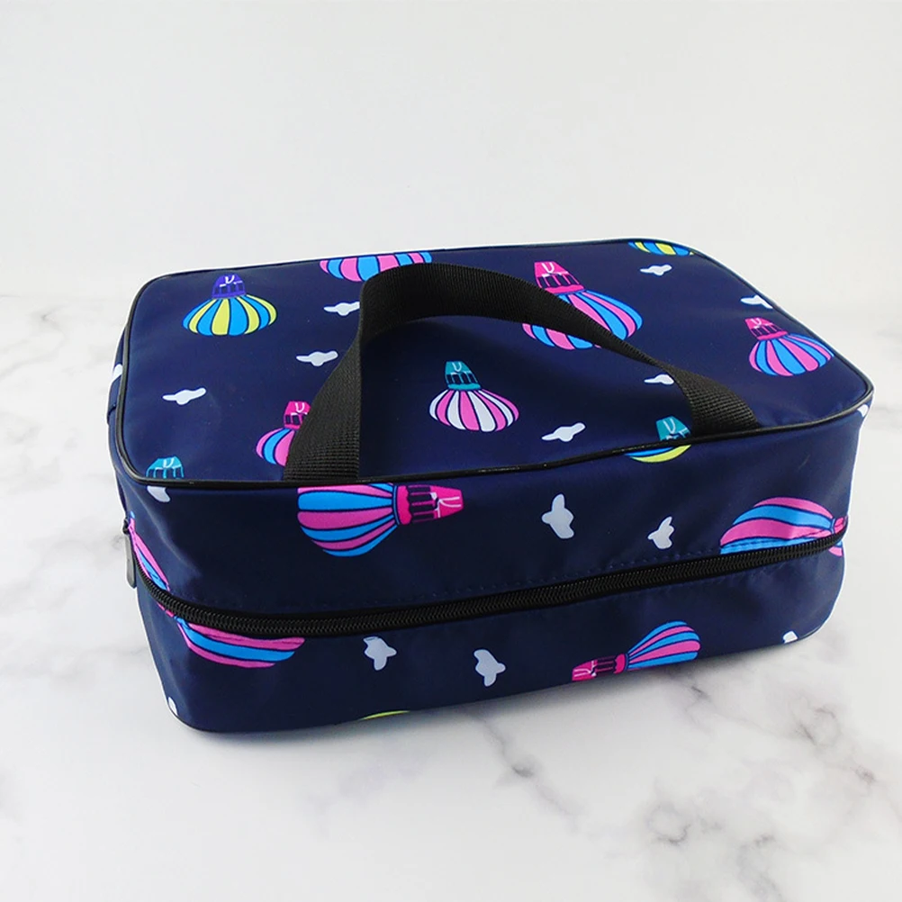 

1pc Foldable Bath Shower Bag Waterproof Organizer Travel Toiletry Tote For Shampoo Soap Towel Multifunctional Swimming