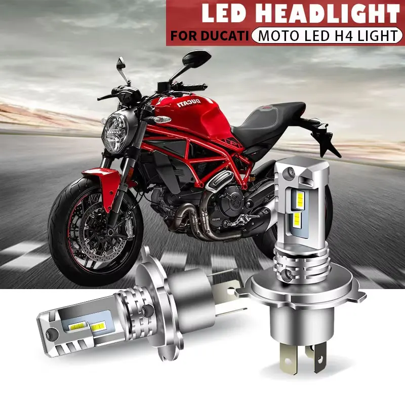 

Motorcycle Headlight 12000LM 60W H4 CSP LED Bulbs Headlight Fanless Wireless Mini Size Design For Ducati Monster 1000 2003-2005