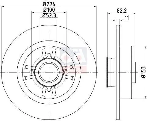 Store code: b9030rs for disc + bearing rear (AD) 05-09 GRAND SCENIC (1. Disc + 1. Disc + 1.