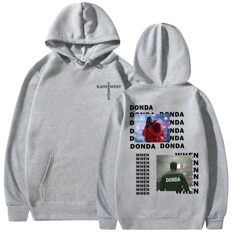 Rapper Kanye West Donda Graduation Zipper 2025 Hoodie Mens Women Funny Hip Hop Print Style Long Sleeve Loose Pop Streetwear Top