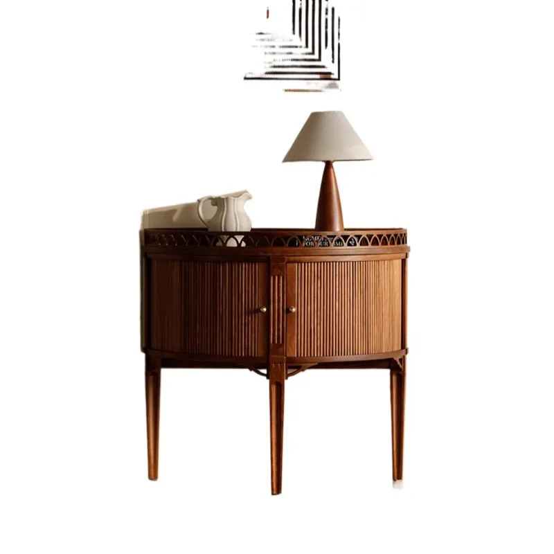 

Solid wood side cabinet Time porch Medium antique entry door Small Locker foyer Decorative