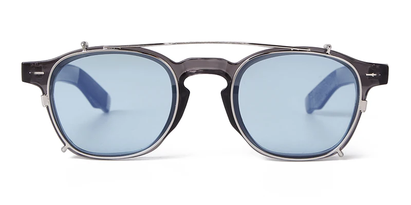 Vintage Niet Steampunk Clip auf Sonnenbrille Frauen Männer Klassische Quadratische Abnehmbare Flip Polarisierte Linse Sonnenbrille Gafas De Sol UV400 – Detail 18