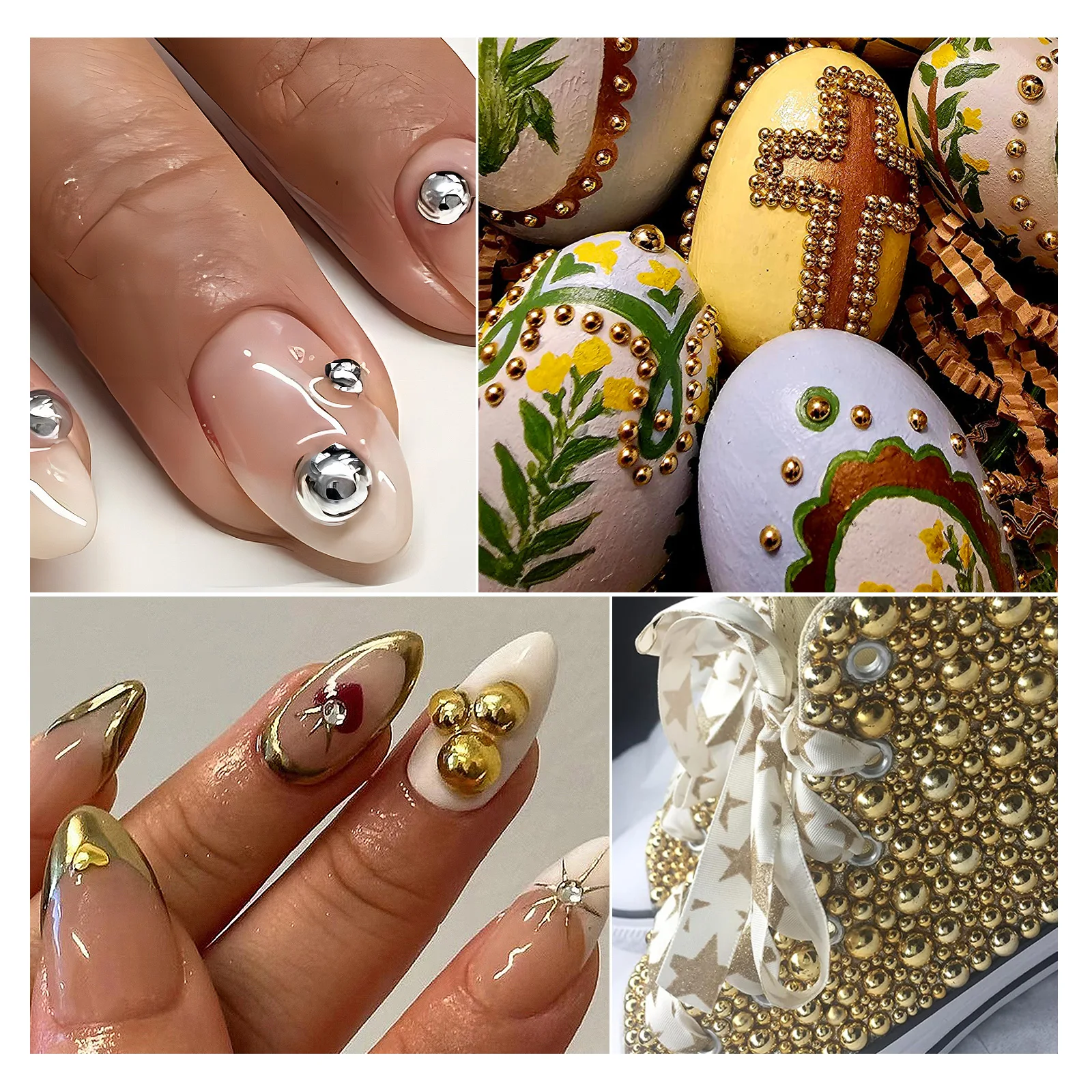 لؤلؤ راتنج مسطح الظهر لتزيين الأظافر ، تصميم ذاتي الصنع ، مواد تزيين الأظافر ، صندوق البرقوق ، ألوان مختلطة ، حجم أب ، نصف دائري