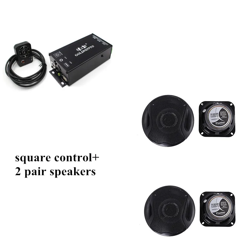 12V Mini Amplifier for Motorcycle Audio USB Charge FM Radio Motorbike Bluetooth-Compatible  Music Sound Audio System Speakers