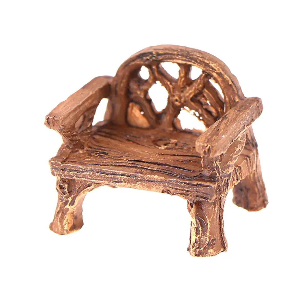 Micro Landscape Fairy Garden Resin Mini Park Seat Ornaments Furniture Figurines Bench Miniature Lawn Chairs Set