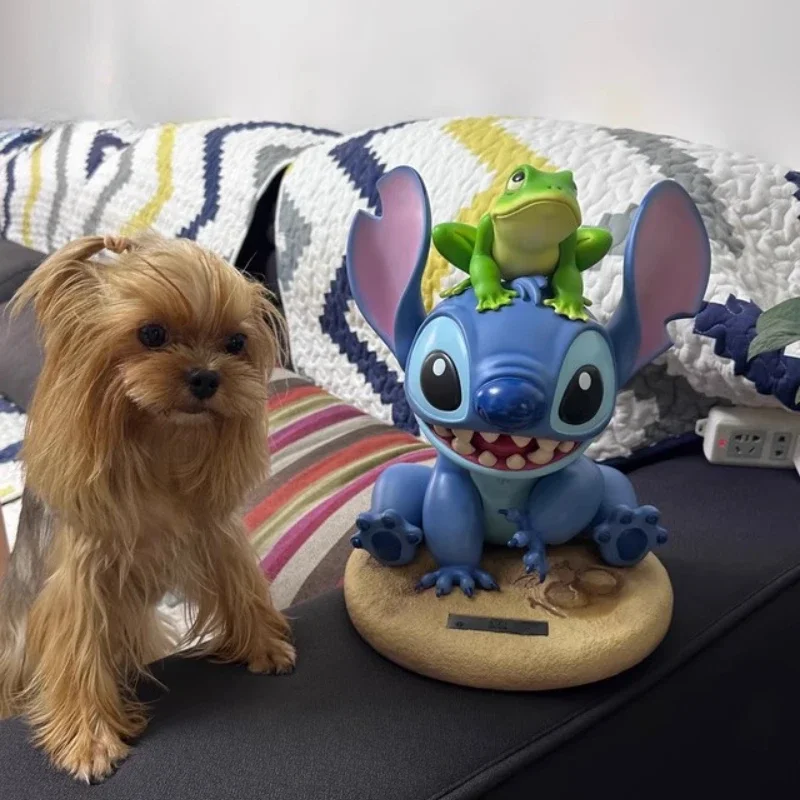 

Disney Centennial Celebration Stitch & Frog Static Super Large Statue Anime Figure Creative Toy Desktop Model Decoration Gifts