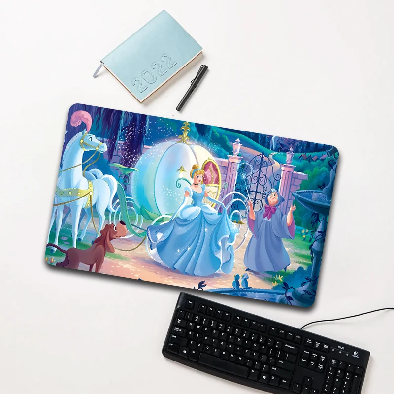 

Disney Cinderella Carriage Scene Mouse Pad Large Non-slip Waterproof Desk Mat for Laptop Office