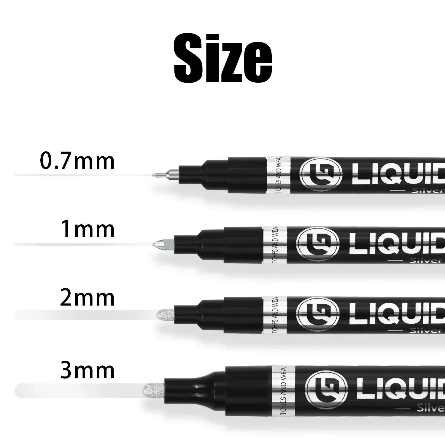 Chromowany marker lustrzany 2mm/3mm srebrny złoty odblaskowy metaliczny długopis z farbą Touch-up trwały długopis w płynie