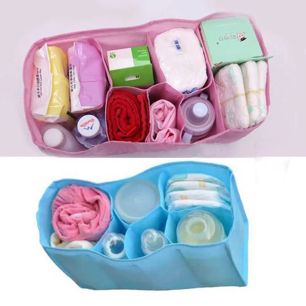 Portable Baby Water Bottle Changing Divider Storage Organizer Bag In Bag Inner Liner