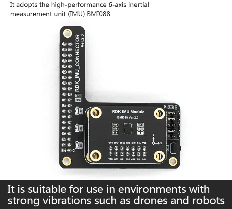 RDK X5 IMU Module 6-axis Inertial Measurement Unit with 3-axis Gyroscope and 3-axis Accelerometer for Drones & Robotics Use