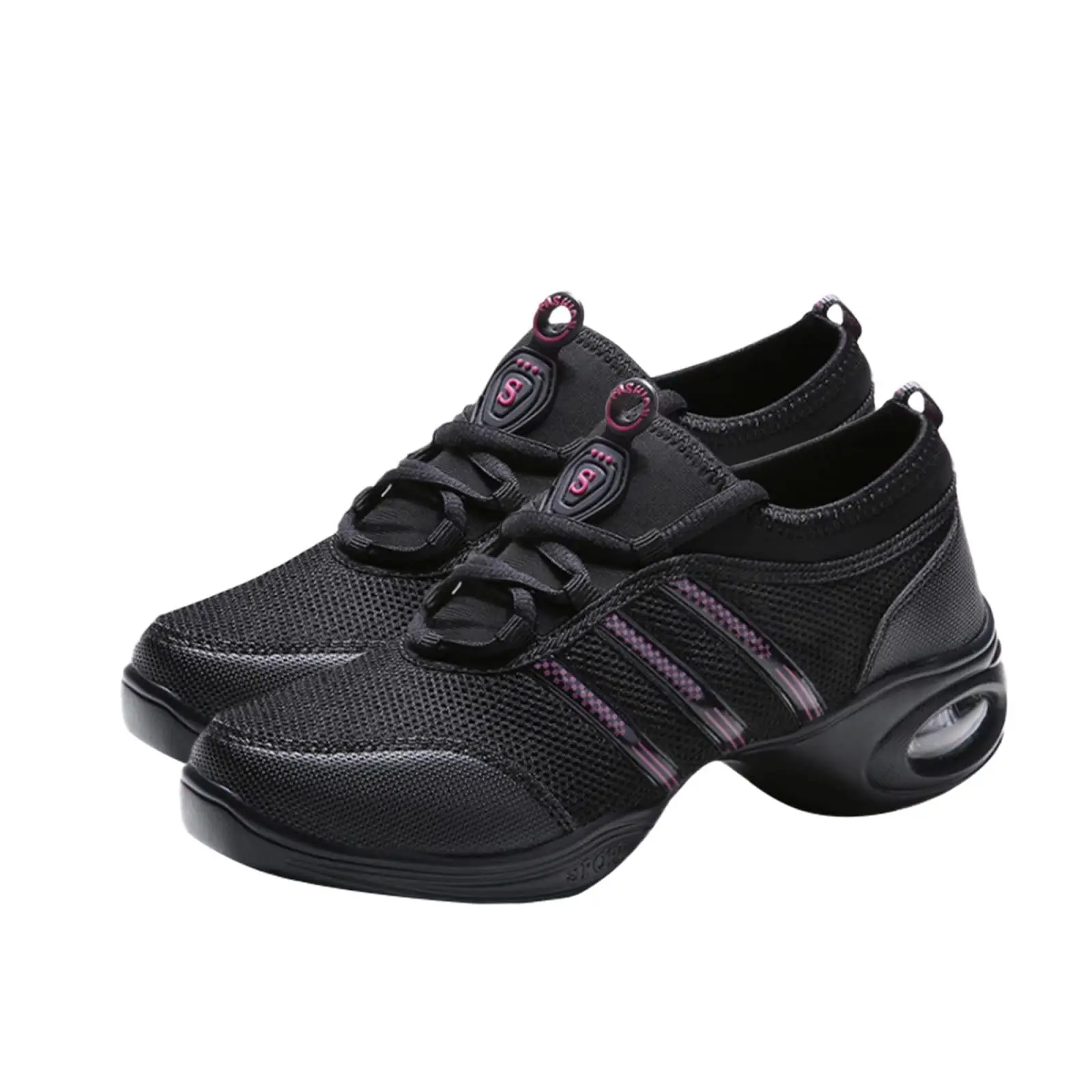 Scarpe da ballo jazz da donna Scarpe da ginnastica comode con plateau stringate traspiranti per ballare Zapatos da passeggio