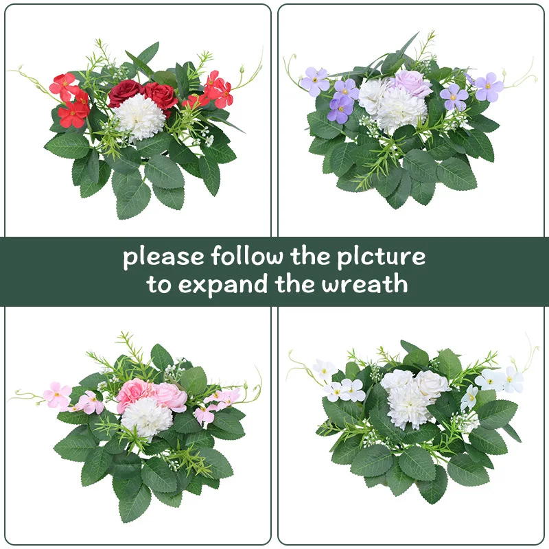 

Simulation Flower Ball Candle Holder Decoration Artificial Flower Ball Table Flower Set Wedding Arrangement