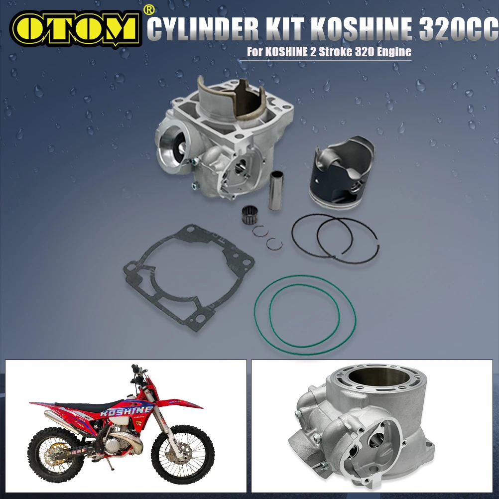 For KOSHINE 320 Motorcycle Original Cylinder Kit Gasket Seal Piston Pin Ring Bearing 2 Stroke Water-Cooled Dirt Bike Motocross