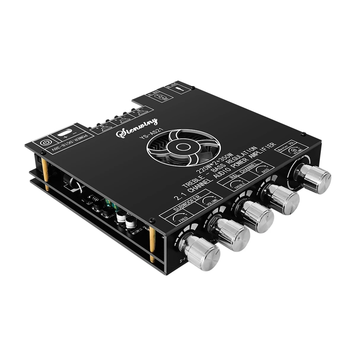 YS-AS21 2.1-Channel Bluetooth Digital Amplifier Board TPA3251 220Wx2+350W High-Power High-Bass Adjustment Subwoofer