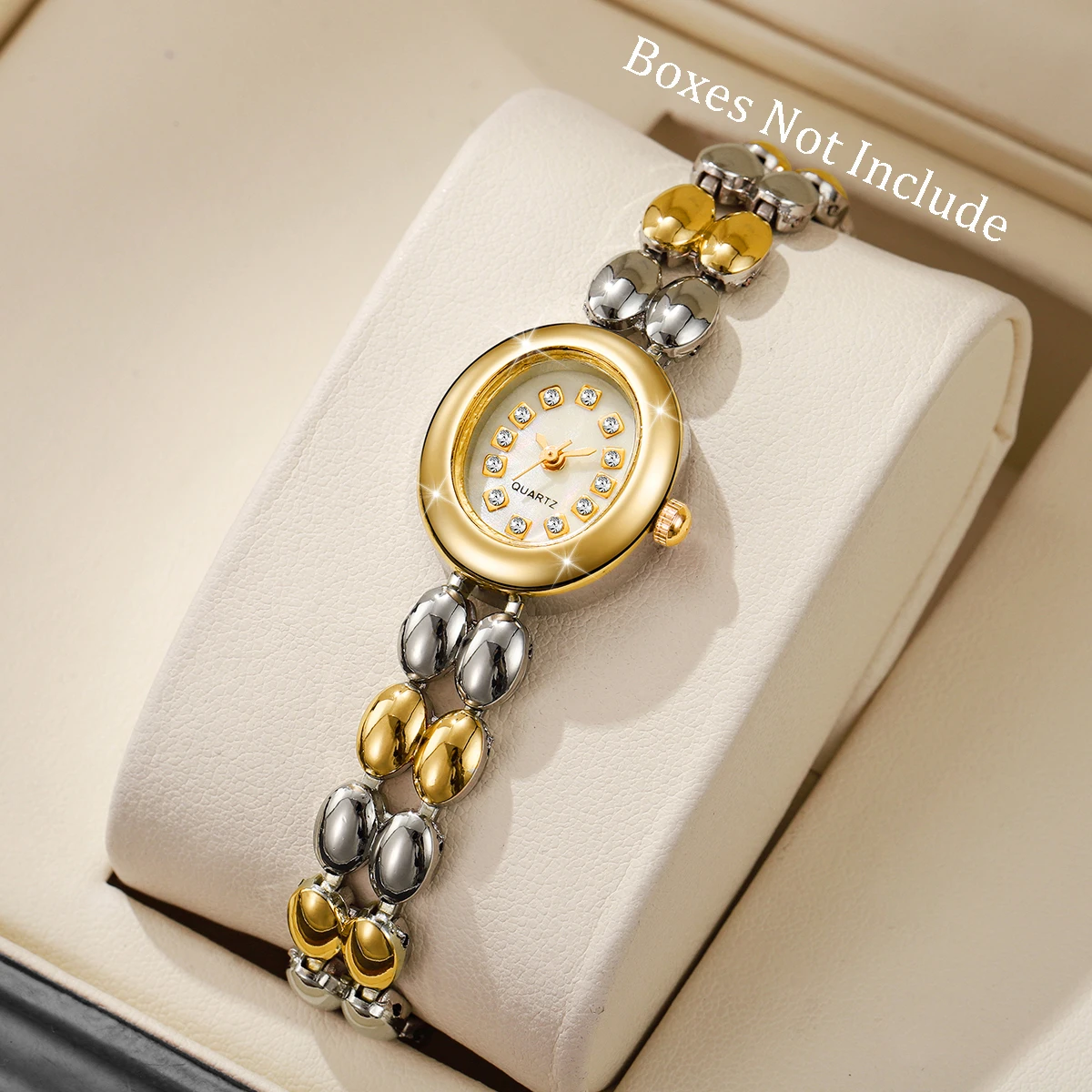 Fashion Rhinestone Women Quartz Watch Elegant Bracelet Strap Wristwatch For Ladies Clock Reloj Mujer（Without Box）