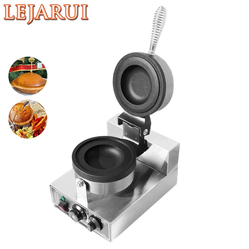 Commercial Ice Cream Hamburger Bun Machine With Ufo Shape Burger Waffle Maker Electric Panini Press Sandwich Maker