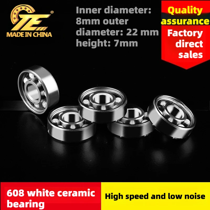Manufacturer spot professional roller skate bearings, hybrid ceramic 608 bearings, fingertip gyro bearings, skateboard bearings