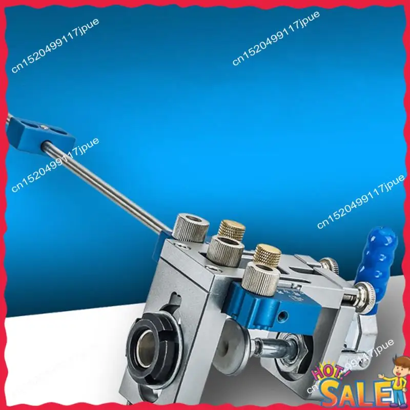 BOFO Localizzatore guida per trapano con maschera per fori tascabili per tasselli a sgancio rapido per giunzioni di tavole di legno Strumenti per la lavorazione del legno Alluminio, lavoro fine