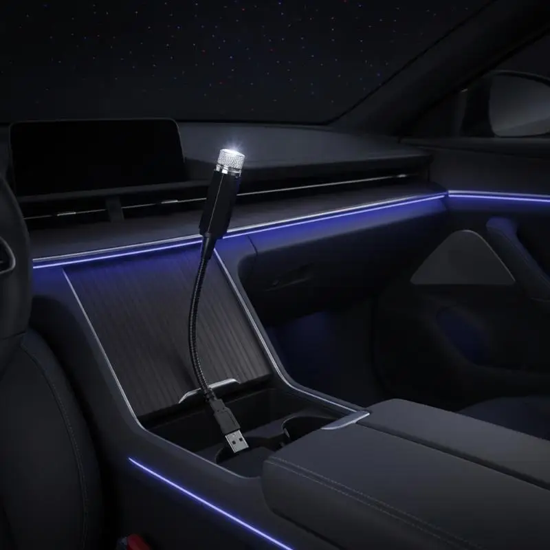 1PCS USB LED Starry Sky Night Light / Galaxy Projector / Car Roof Decorative Light