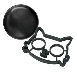 Silicone Cat Thicker Silica Gel Form for Frying Eggs Tools Breakfast Omelette Mold Device Pancake Ring Egg Shaped Kitchen Tool