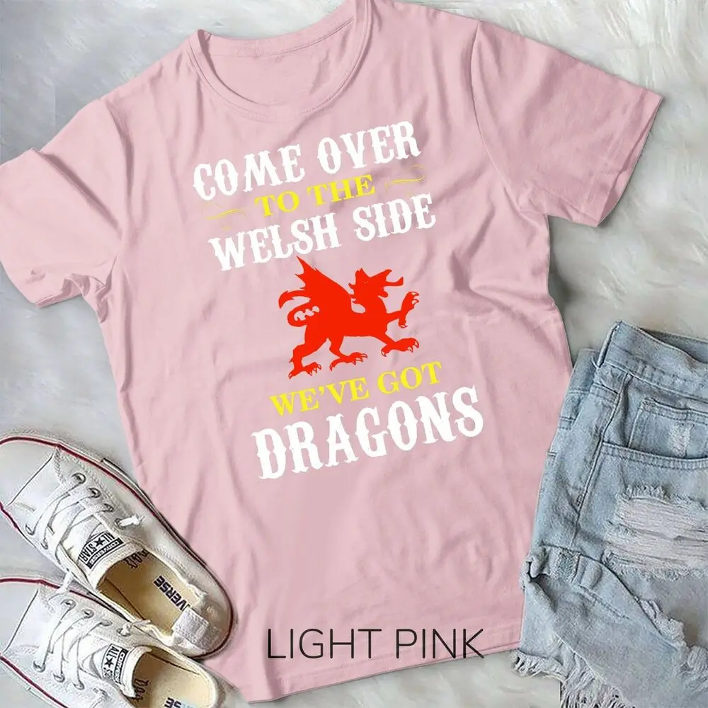 Come Over To The Welsh Side Wales Dragon Unisex T-shirt
