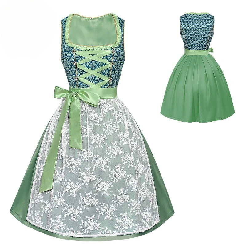 Disfraces de Oktoberfest, vestidos Dirndl para mujer, vestidos alemanes para Festival de la cerveza, Carnaval bávaro, vestido de talla grande para Halloween