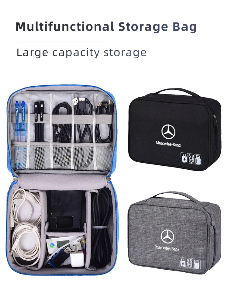 Auto Opbergtas Waterdichte Digitale Beschermende Organizer Case Voor Mercedes Benz Amg A C E Klasse W201 W210 W104 W205 W203 W21