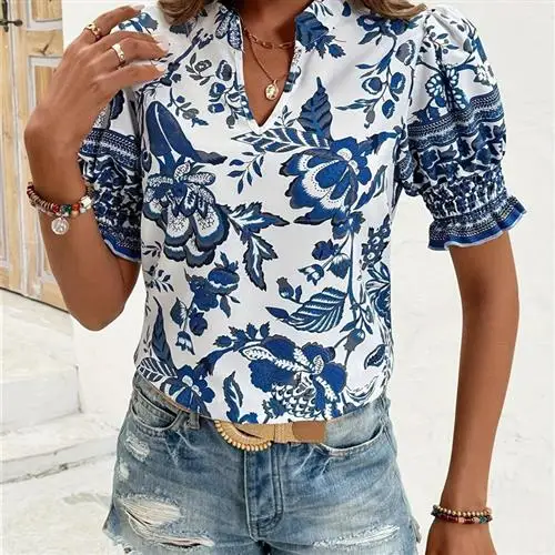 

Loose Casual Ethnic Vne ort Sve irt Comfortable Classic Sle for Middle-Aged And ly Men And Women