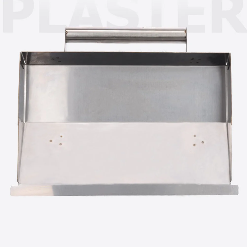 Paleta de yeso, herramienta manual de acero inoxidable para reparación de pared de mortero de cemento, mango ergonómico duradero, soldadura multipunto