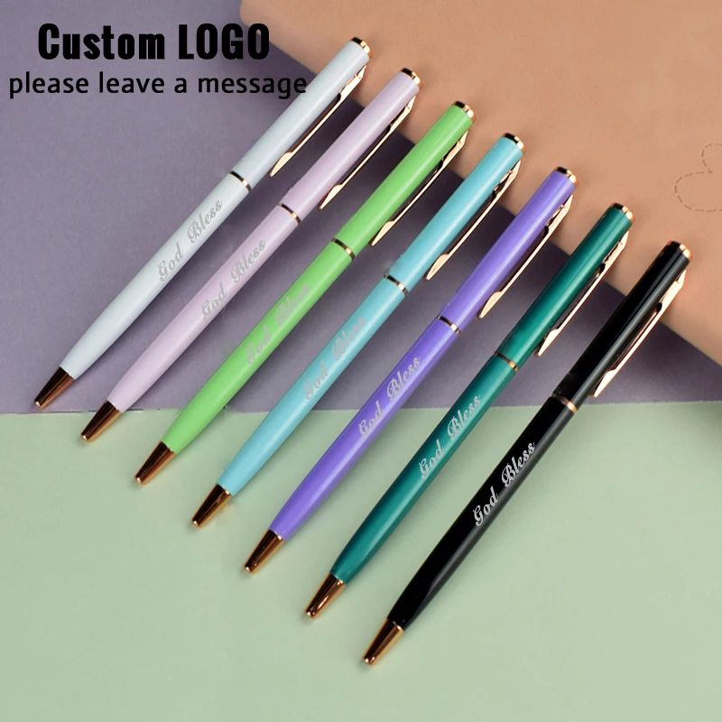 Personalised Wedding Signing Ballpoint Pen Premium Metal Professional Advertising Logo Gift School Office Stationery Party Favor