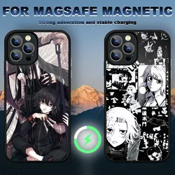 Anime JUUZOU SUZUYA Tokyo Ghouls Phone Case iPhone 15 14 11 12 13 Pro Max Plus Magnetic Wireless Charge Cases Cover