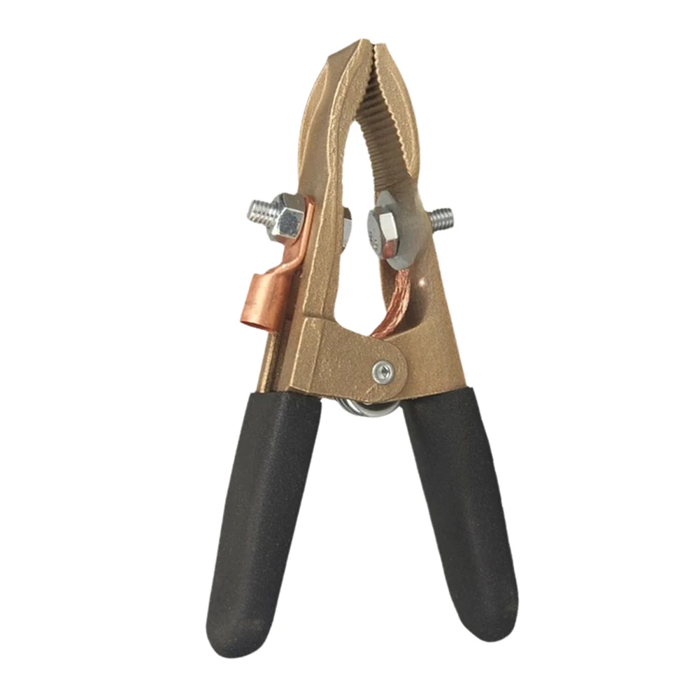 

A-Shape 500A Brass Earth Clamp for Grounding Cable Connection Welding Pliers with 8mm Mounting Hole for Heavy Industrial Use