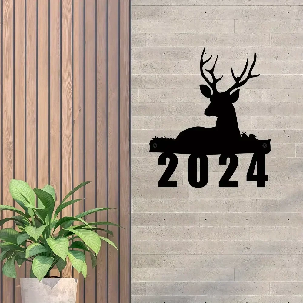 

Custom Iron Wall Decor Exclusive Custom Deer - Themed House Number Sign. Personalized for Lounge, Bedroom, Porch. Ideal Thanksgi