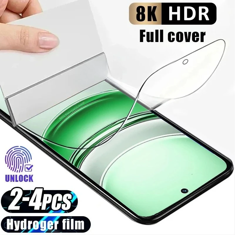 

2-4pcs Full Cover Silicone Soft Hydrogel Film for Realme 14 Pro 14x 12x 13 12 12Lite 12+ 11 10 9 Pro Plus 13+ Screen Protector