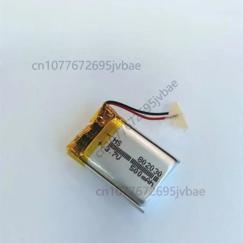 Li-Po Rechargeable Cell 802030 3.7V 500mAh for Bluetooth Headset, Smart Wearable, Mini Speaker, Toy