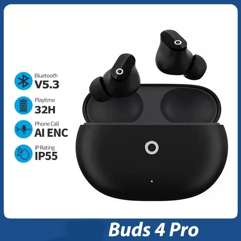 

Беспроводные наушники Buds 4 Pro, Bluetooth-наушники, наушники с шумоподавлением, Hi-Fi стереозвук, встроенный микрофон, гарнитура