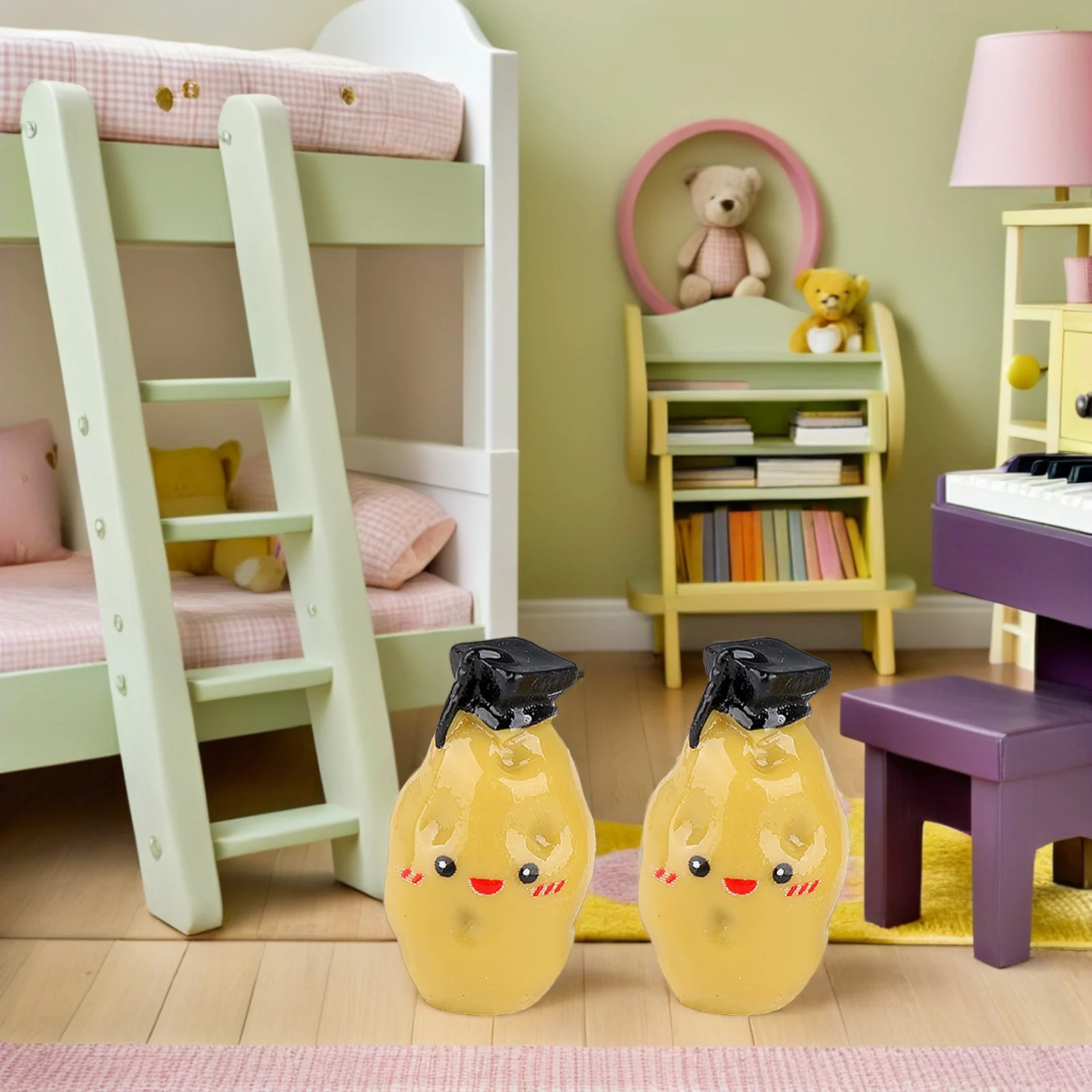 

30Pcs Mini Artificial Potatoes Realistic Fake Potato Decor Resin Potato for Graduation Gift Positive Affirmation Present