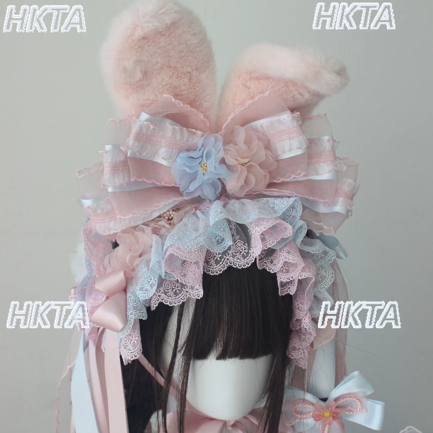 

Массовое производство ручной работы Лолита, мелкий предмет, повязка на голову, заколки для волос, милый милый мультяшный кружевной бант, цветок, розовый головной убор, женская заколка для волос