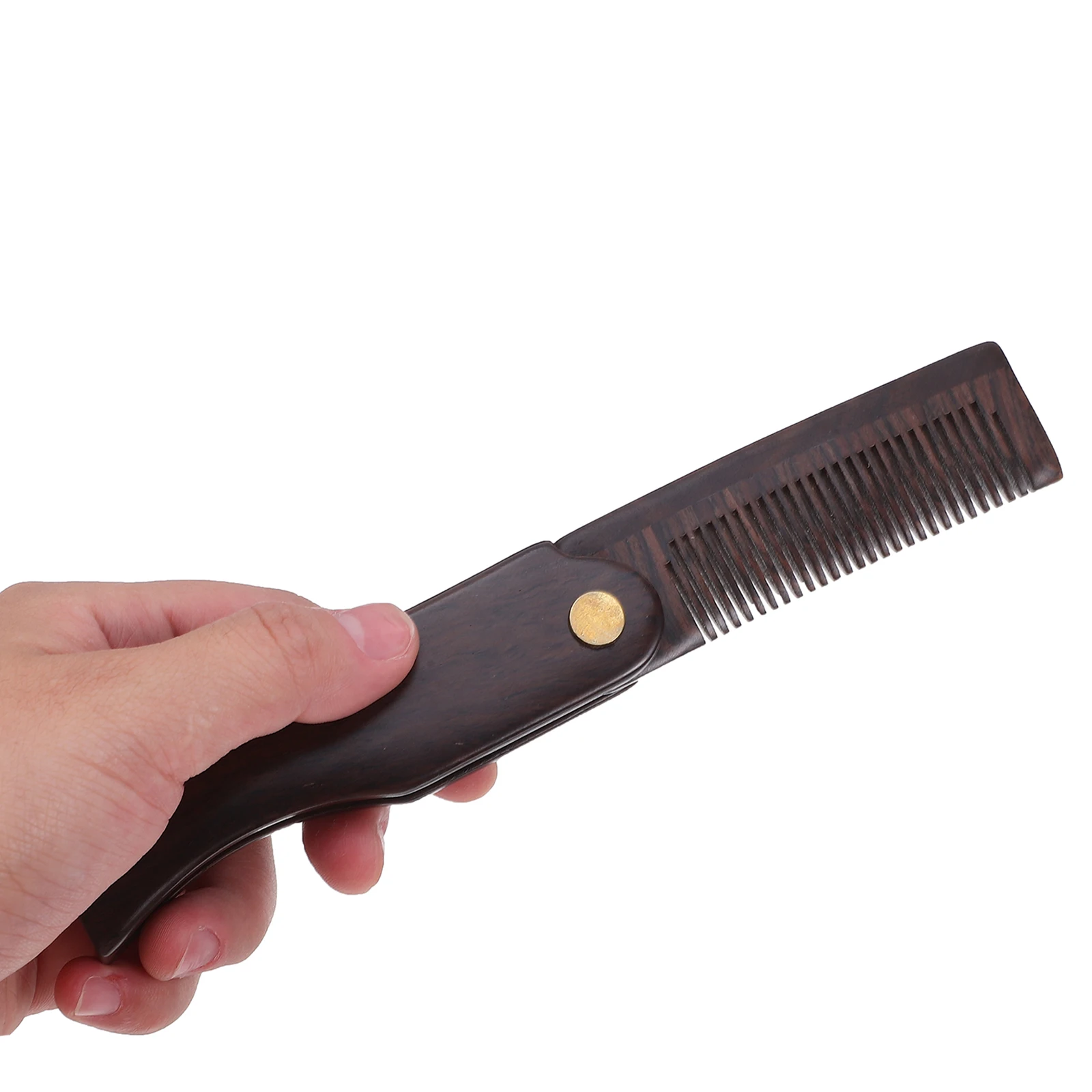 

Portable Ebony Folding Comb for Men Women Antistatic Travel Grooming Styling Pocket Mustaches Beards Hairdressing Tool Light