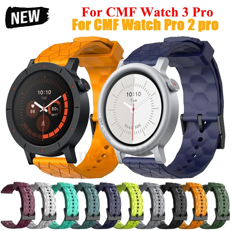 CMF 워치 3 프로 스마트워치 통기성 실리콘 밴드 CMF 바이 네티싱 워치 프로 3 2 스포츠 교체 스트랩 팔찌