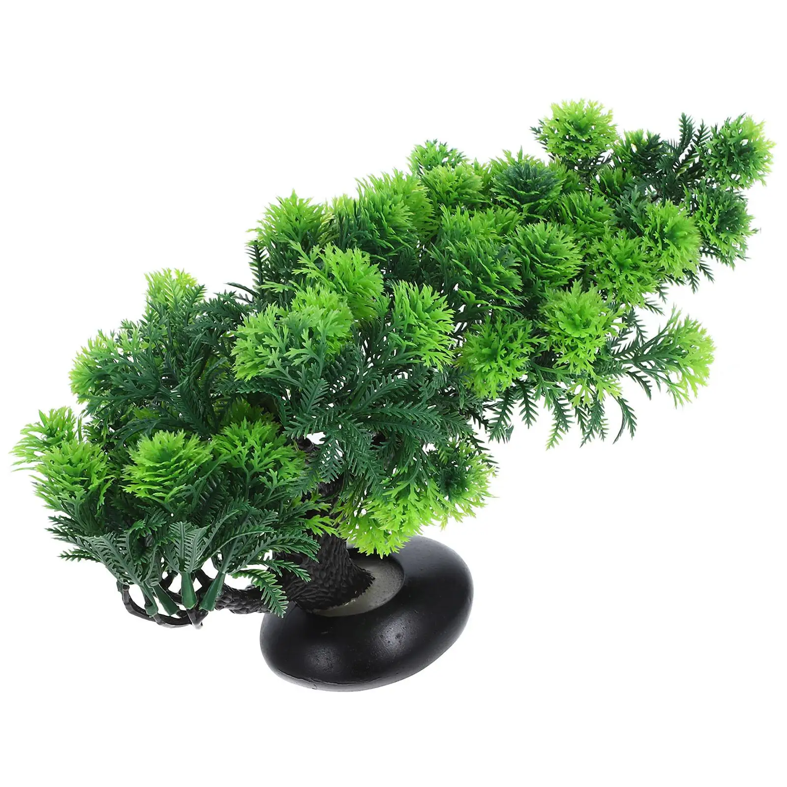 

Artificial Welcoming Pine Decoration Mini Bonsai Tree for Sushi Plate Faux Plants Indoor Pine Adornment Plant Figurine