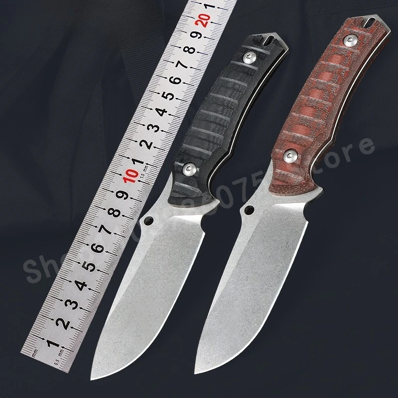 

FX 616 Steel Straight Knife D2 Blade Wood Handle Ideal for Hiking Gear and Camping Essentials Natural Design Durable Structure