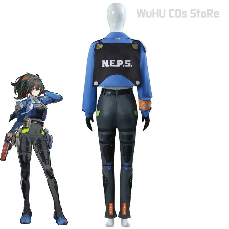 Zenless Zone Zero Zhu Yuan ZhuYuan Косплей Костюм Брюки Униформа Парик Игра Ролевая игра Хэллоуин Женская вечеринка Карнавал Необычные костюмы; 2