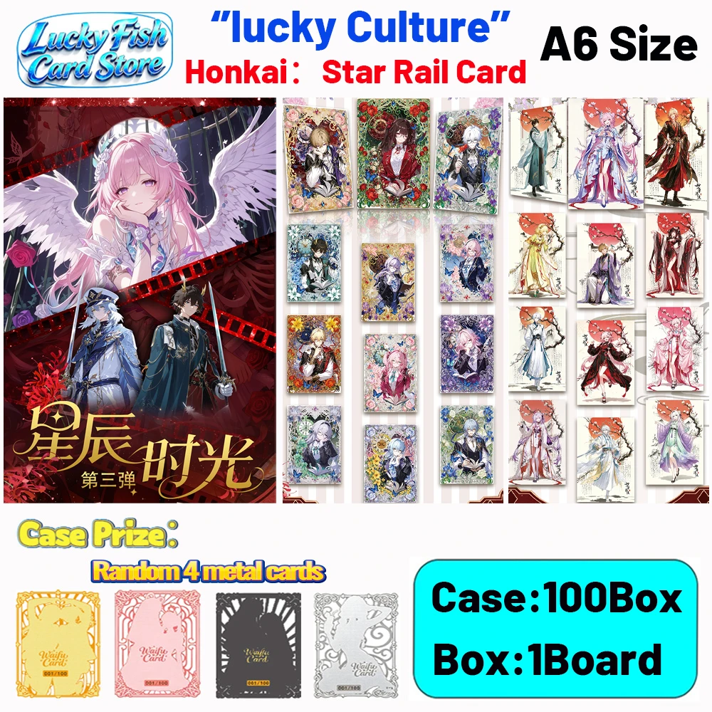 Wholesale 2026 New lucky Creative Studio Honkai Star Rail Cards A6 Size Acrylic Boards Anime Collectibles Character Fan Gifts