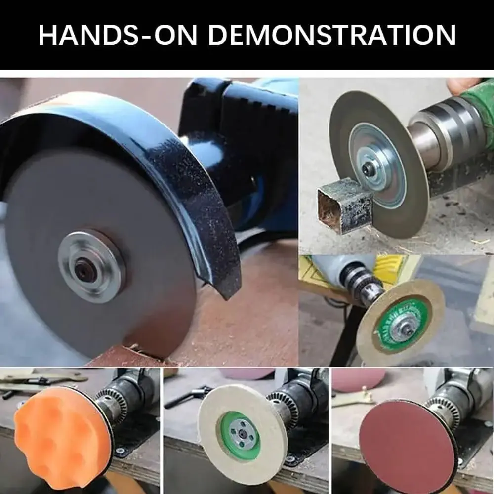 1Set with Wrench Electric Drill Conversion Angle Grinder Set Metal for Cutting Disc Polishing Wheel Handle Holder Adapter