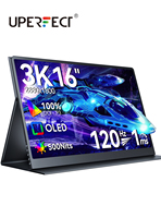 UPERFECT 16 Inch 3K OLED Portable Monitor 120Hz 100% DCI-P3 500Nits HDR USB C HDMI 16:10 Laptop Computer Display For Samsung DeX