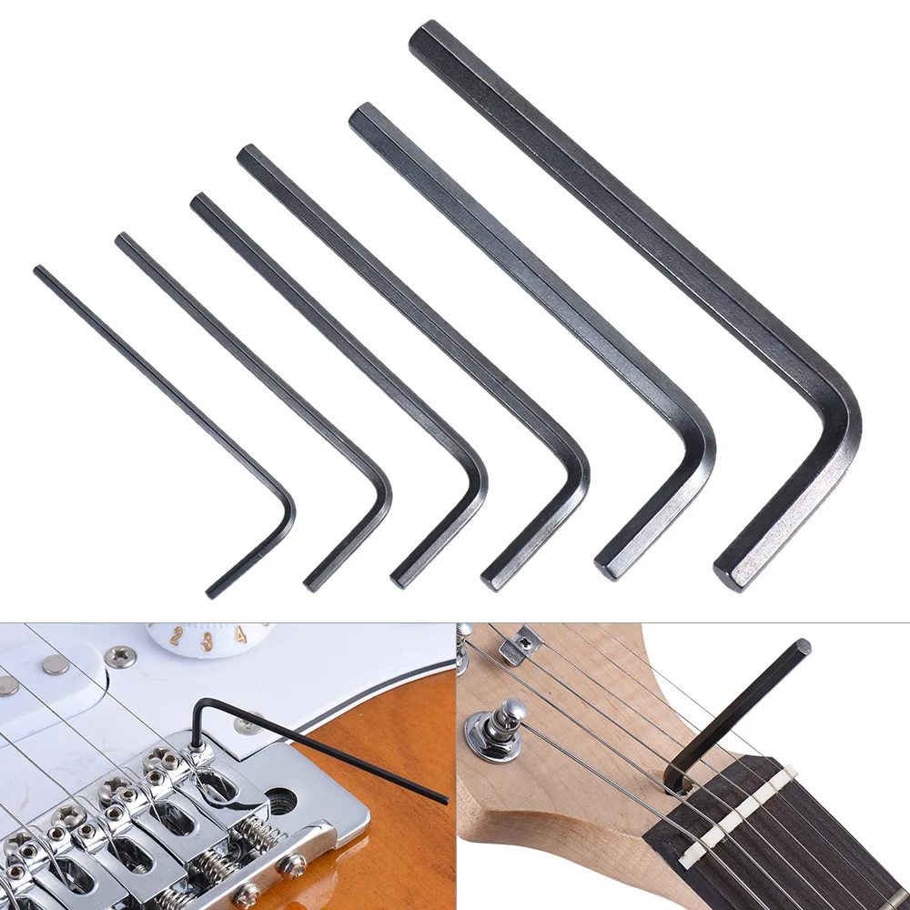 Wrenches Guitar Repair Tools Guitar Bass Neck Bridge Knob Trimmer Allen Wrench Sets String Instrument Accessories