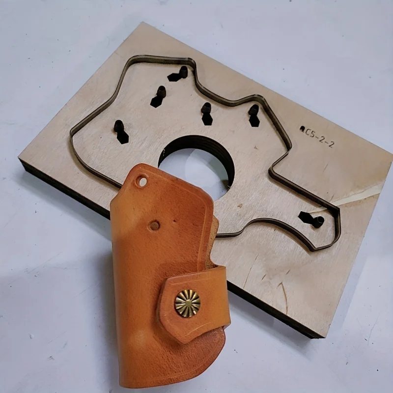 DIY handgemachte Leder Messerform, Autoschlüssel Vorhaut Messerform, Schlüsseltasche Messerform Anhänger C181