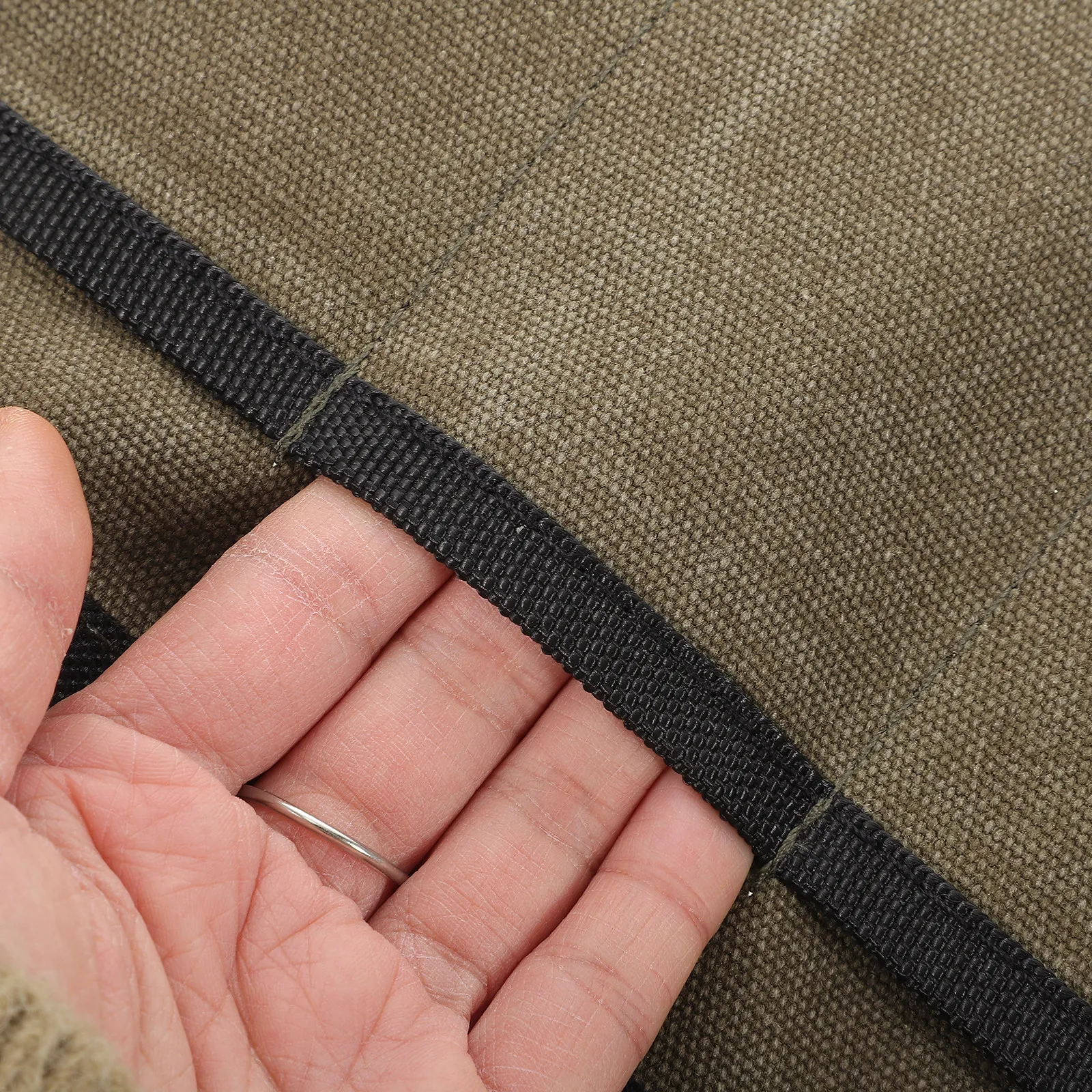 

Сумка-органайзер для инструментов из холщовой ткани для столяров, сверхпрочный держатель для гаечных ключей и отверток для мастеров