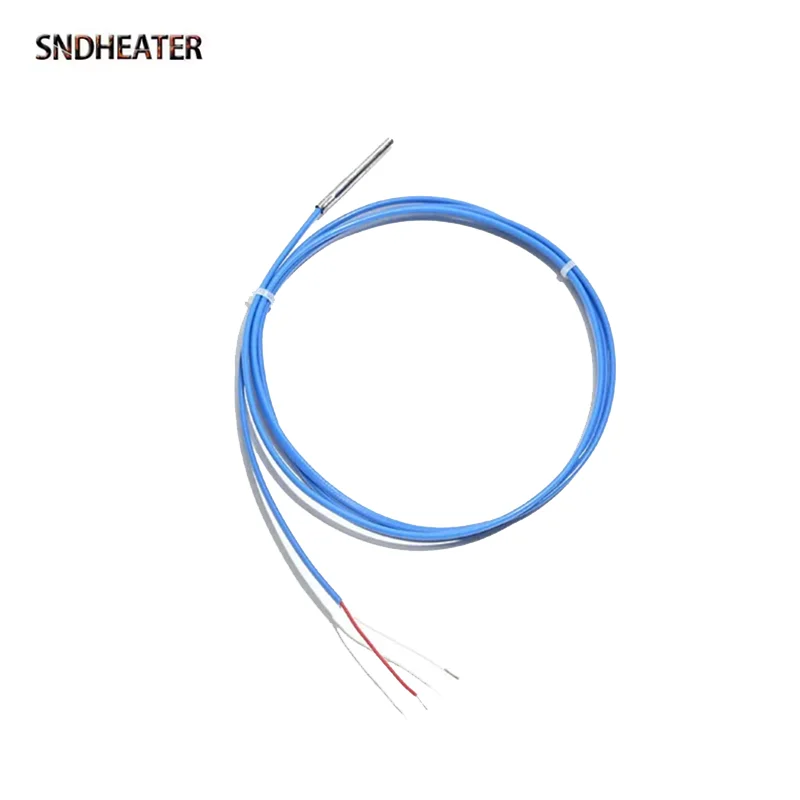 SNDHEATER K Thermocouple Temperature Sensor 2x10MM 3x15MM/50MM/60MM/100MM Probe Waterproof Wire 1M 2M 3M for Vulcanizing Machine